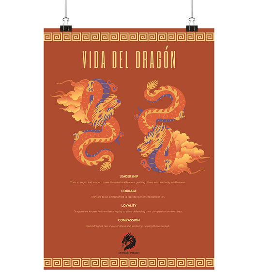 VIDA DEL DRAGÓN - Poster Din A2