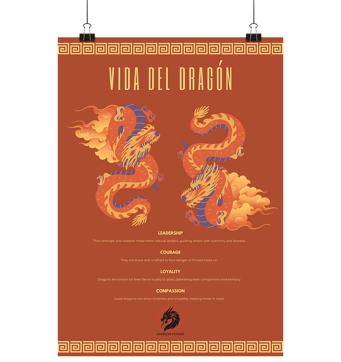 VIDA DEL DRAGÓN - Poster Din A3 (PORTRAIT)